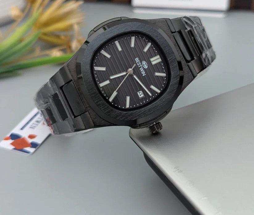 Mens Branded Watch Full Black - Stainless Steel - Premium Finishing