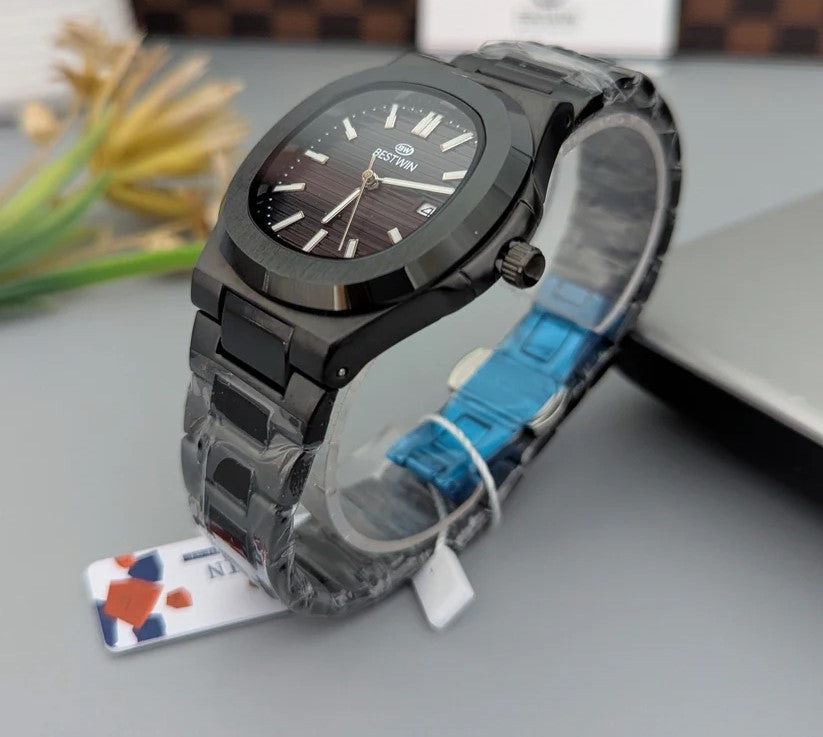 Mens Branded Watch Full Black - Stainless Steel - Premium Finishing