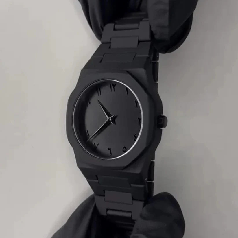 Black Arabic Aura Watch
